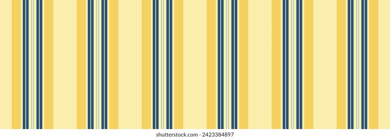 Vogue lines stripe pattern, reel vector texture background. Carpet fabric seamless textile vertical in yellow and cyan color.