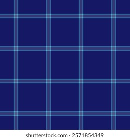 Vogue textile tartan seamless, equal background vector fabric. Kid texture plaid pattern check in cyan and blue colors palette.