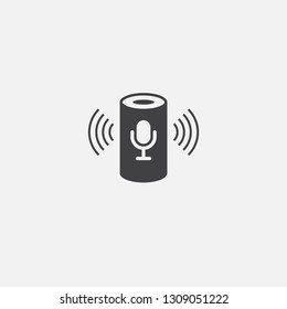 Voice Assistant Base Icon. Simple Sign Illustration. Voice Assistant Symbol Design. Can Be Used For Web, Print And Mobile