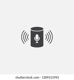 Voice Assistant Base Icon. Simple Sign Illustration. Voice Assistant Symbol Design. Can Be Used For Web, Print And Mobile