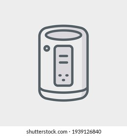 Voice Assistant Flat Icon Isolated On White Background