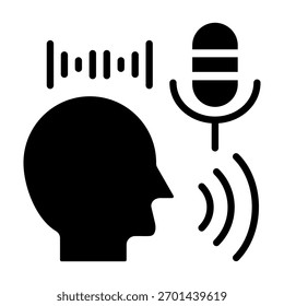 Voice Assistant Icon Element For Design And Vector