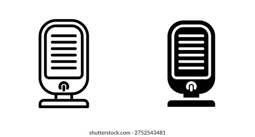 Voice assistant icon, element icon for design branding, print, and digital media