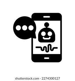 Voice Assistant icon in vector. Logotype