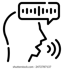 Icono de Voice Assistant para Web, App, infografía, etc