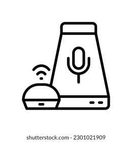 voice assistant icon for your website design, logo, app, UI.