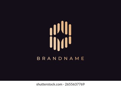 Voice assistant, sound recognition artificial intelligence logo design vector template. 