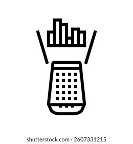 voice assistant speaker social robotics line icon vector. voice assistant speaker social robotics sign. isolated contour symbol black illustration