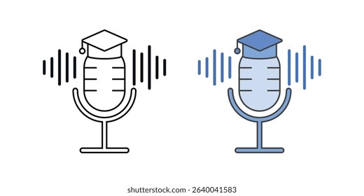 Voice assistant teaching device icon representing intelligent voice-enabled tools that help students learn through interactive audio education systems.