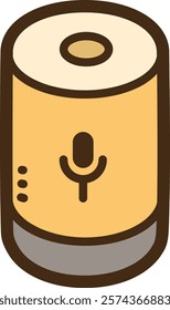 Voice assistant vector doodle illustration and graphic