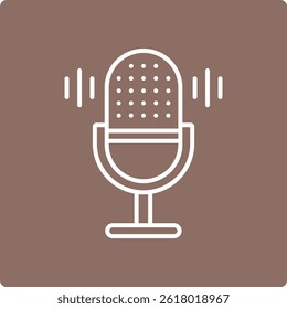 Ícone de vetor do Assistente de Voz. Pode ser usado para impressão, aplicativos móveis e da Web.