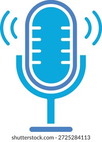 Icono de Vector del Asistente de voz. Se puede utilizar para aplicaciones de impresión, móviles y de Web.