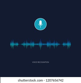 Voice Assistant Vector. Voice Recognition