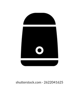 Voice Assistant Vector for Smart Home Control and AI Interaction. Virtual assistant device illustration. Voice command concept for modern living. Glyph Icon