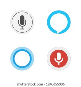 Voice Assistants. Icon Set Of Popular Voice Assistants. Vector Illustration.