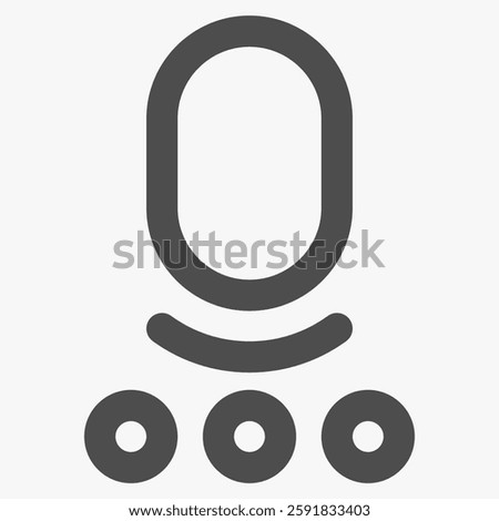 voice assitant, interface icons and symbols