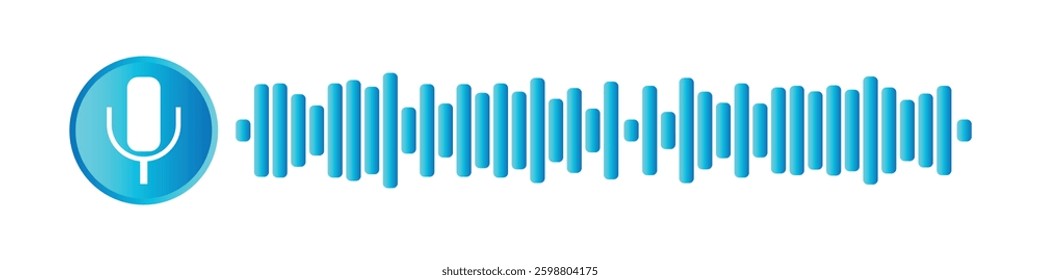 voice and audio message chat icon. sound recording audio message icon.