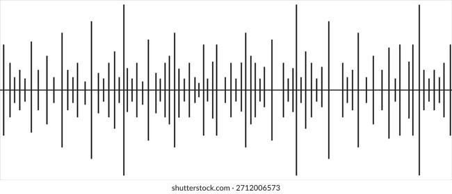 Diseño de interfaz de App de Vector de mensajes de audio de voz, conjunto de ondas de sonido planas de onda plana, ilustración de colección de voz en forma de onda.