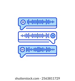 Voice Bubble Filled Line Icon. linear style sign for mobile concept and web design. Outline vector icon.