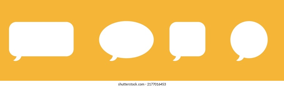 Voice bubble text, chat box, message box overview Cartoon vector plot design Think symbol on balloon pattern