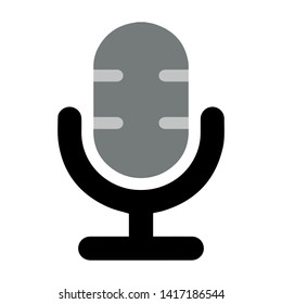 voice button, Microphone icon. Live music. communication icon - media technology Icon