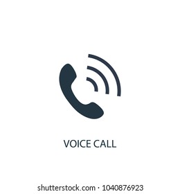 voice call icon. Simple element illustration. voice call concept symbol design from message collection. Can be used for web and mobile.