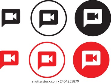 Iconos de chat de voz multiserie. 