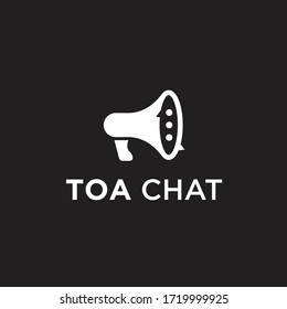 logotipo de chat de voz/vector de conversación