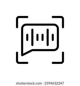 Voice Chat Outline Icon. Voice Chat Icon