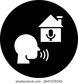 Voice Command Icon Element For Design
