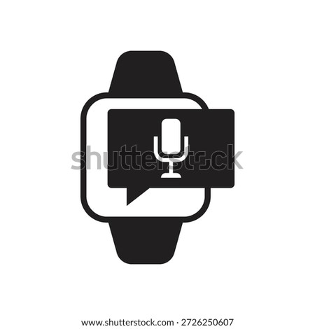 Voice command and recording glyph symbol