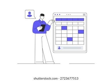 Herramienta de grabación de comandos de voz. Contenido del podcast. Ilustración vectorial plana de la historieta, icono Web elegante de la página de aterrizaje del diseño abstracto