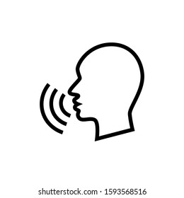 Voice Command Icon Vector Illustration Stock Vector (royalty Free 