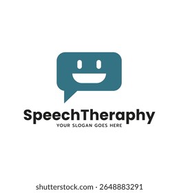 Icono de logotipo de terapia de voz y comunicación