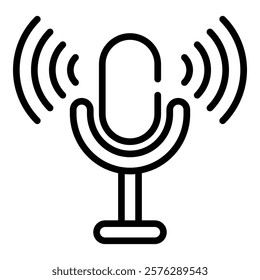 Voice Control Icon Element For Design