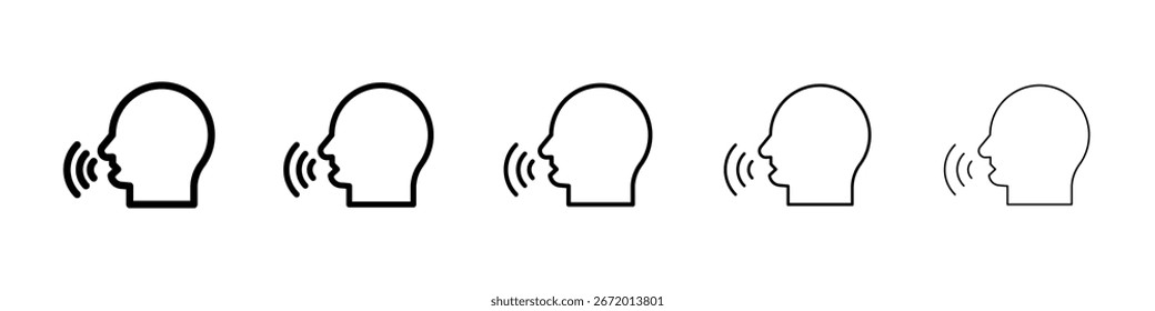 Voice control icon filled flat sign concept for web design.