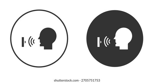 Icono de control de voz. Perfecto para interfaces de Web y App, presentaciones, infografías