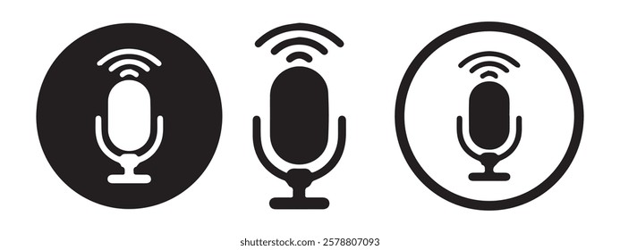 Voice control icon. Vector illustration. Eps 10