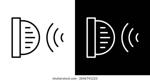 Voice control icon vector simple element illustration editable