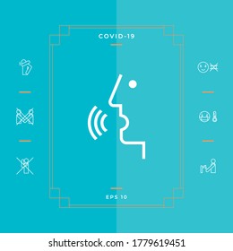 Voice control, person talking - icon. Graphic elements for your design