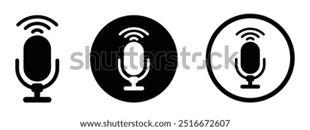 Voice control vector icons. Voice control icon