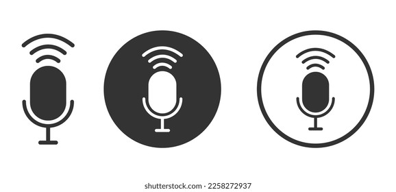 Voice control vector icons. Stock vector 