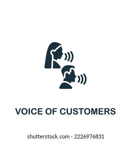 Voice Of Customers icon. Monochrome simple Product Management icon for templates, web design and infographics