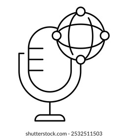 Voice Filtering Icon. AI-Based Voice Refinement and Processing Symbol – Vector Illustration for Audio Technology Concepts