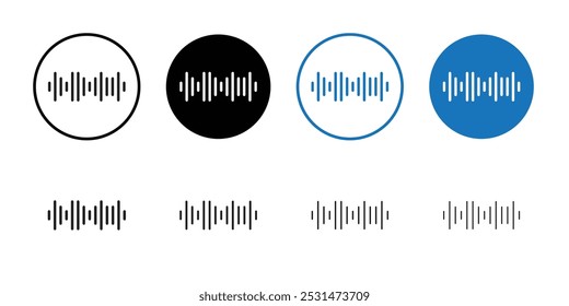 Voice icon Isolated flat vector in outline