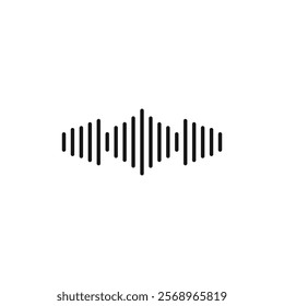 Voice icon Isolated flat vector in outline