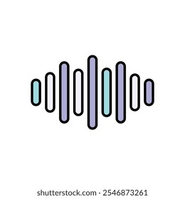 Voice icon isolated on a white background. Vector illustration.