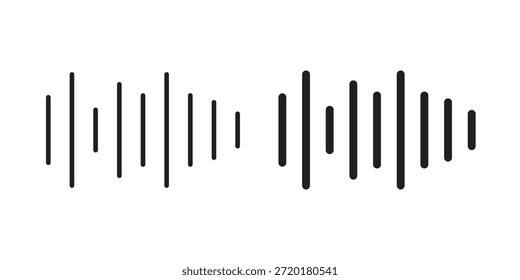 Icono de voz en diseño de línea. Sencillo Vector de iconos