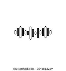 Icono de voz Vector de contorno para Web ui