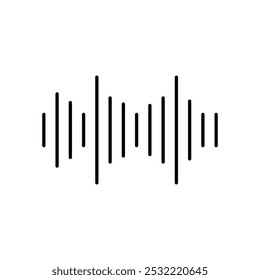 Icono de voz. icono de línea delgada simple.